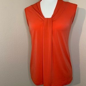 Dana Buchman orange shortsleeved top